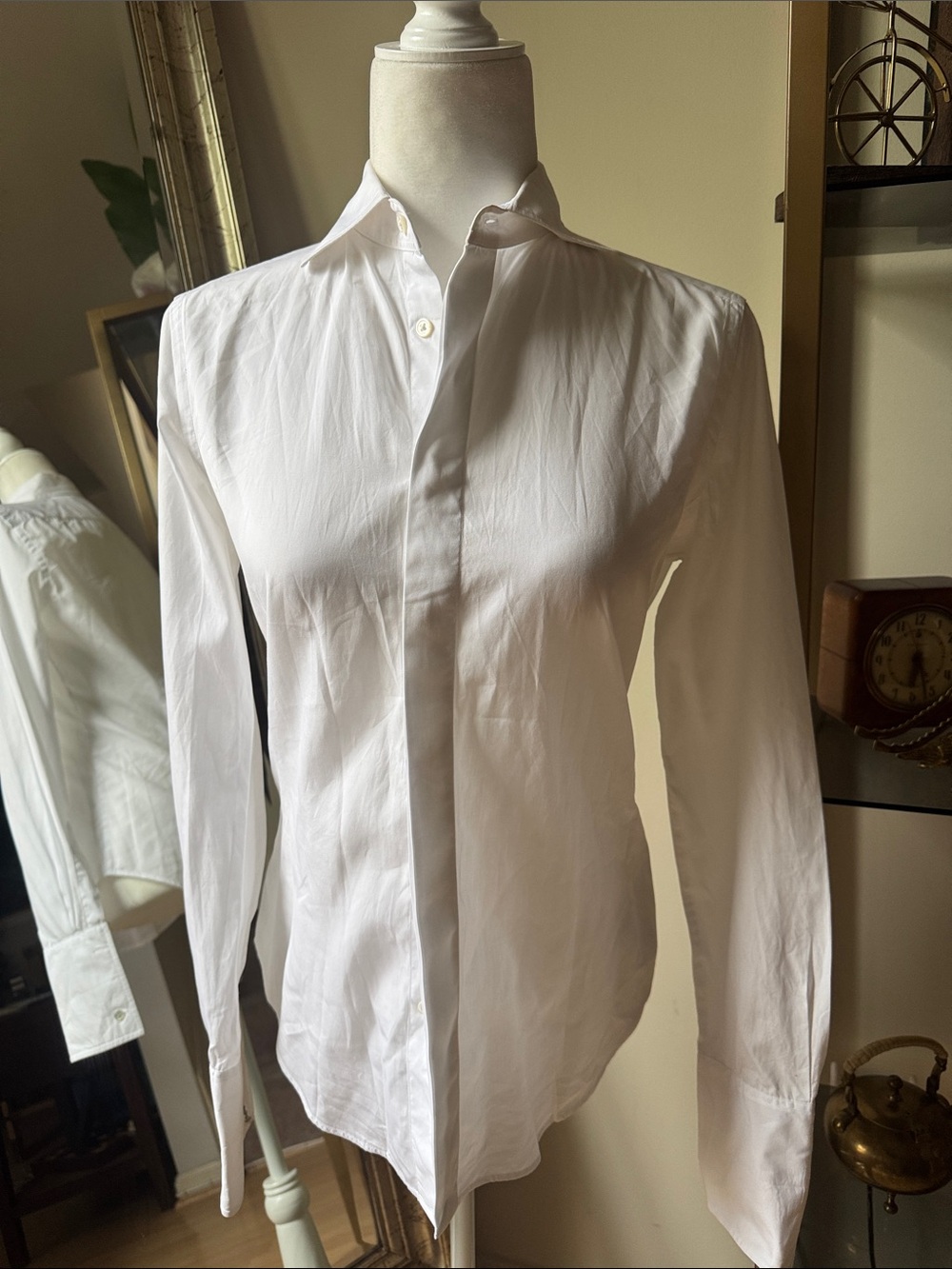 Ralph Lauren Collection Denim Purple Button Down Shirt size small